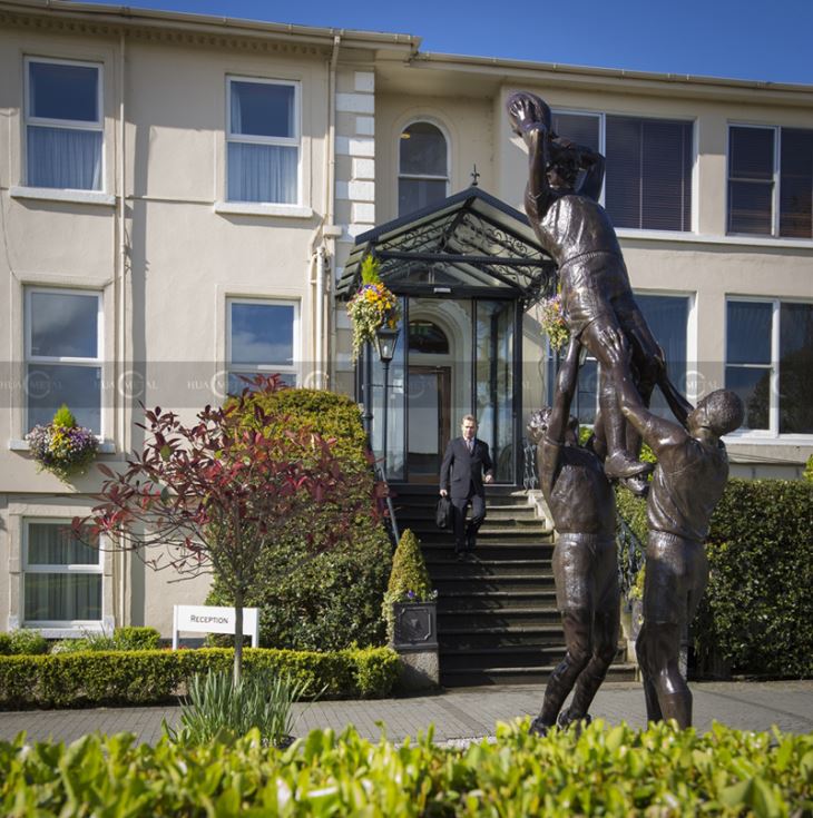 Bronze-Rugby-Sculpture Sandy-mount Hotel-in -Dublin -Ireland