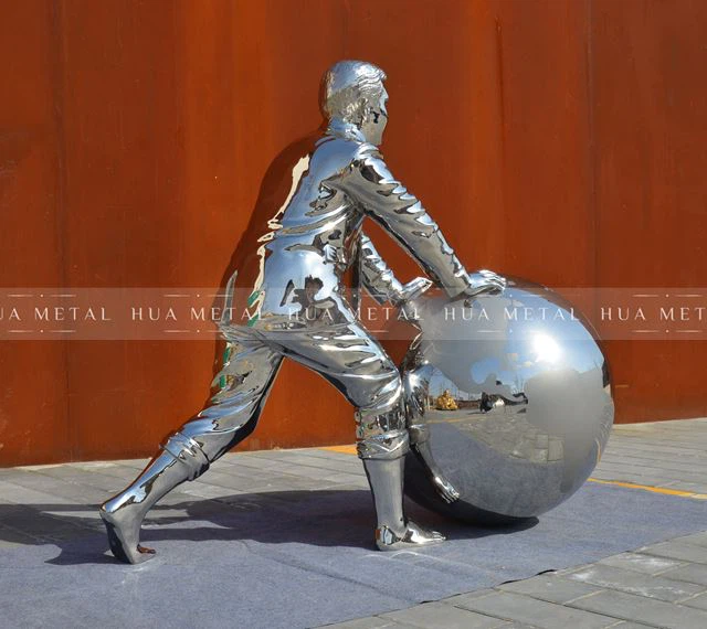 Mirror Casted Stainless Steel Statue